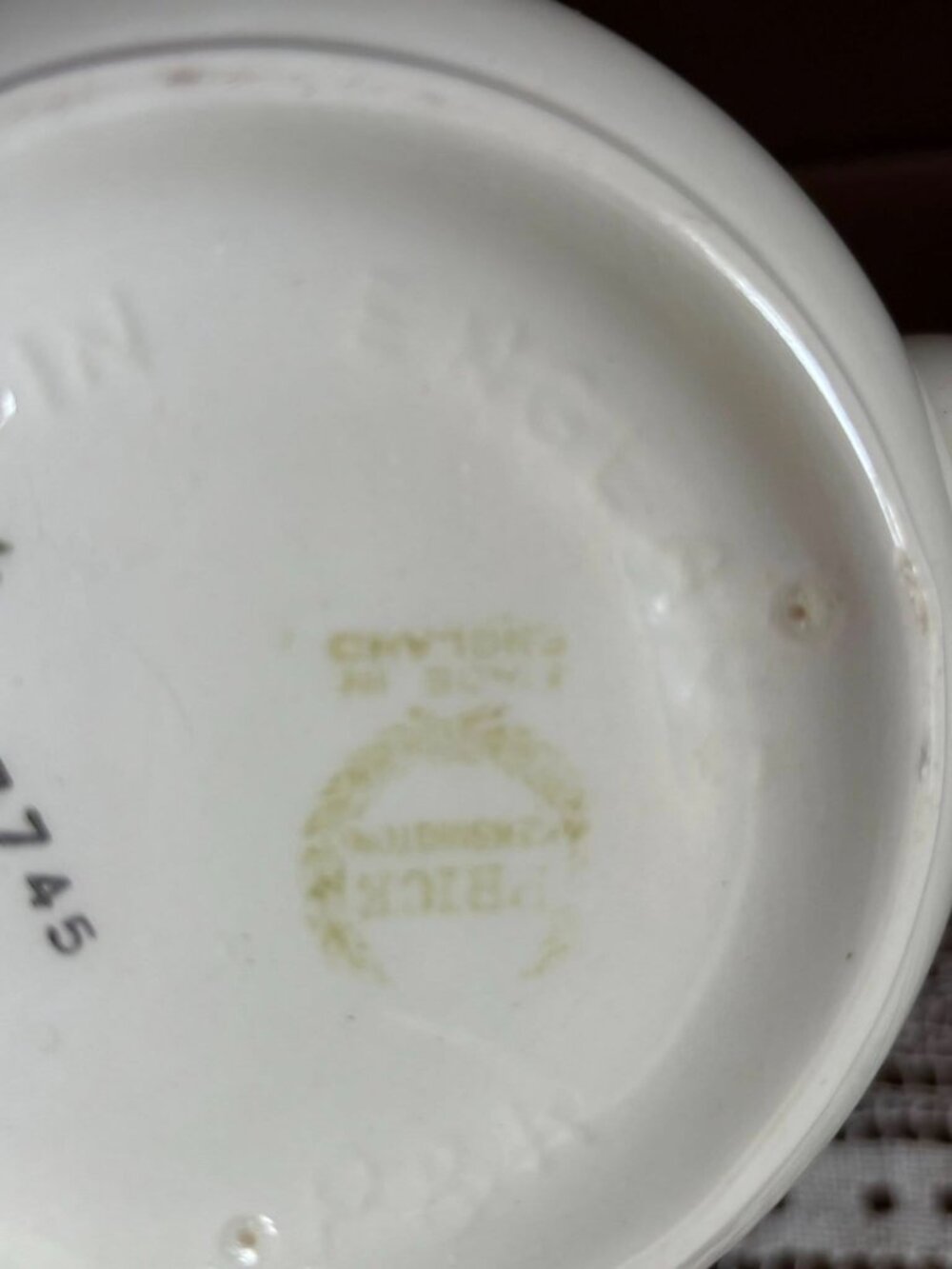 Vintage Price Kensington England Teapot Cottage Village Green Trim English Potte - Picture 7 of 7